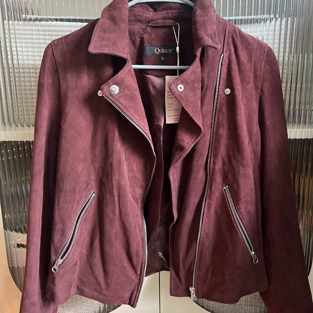 Quince 100% Suede Biker Jacket